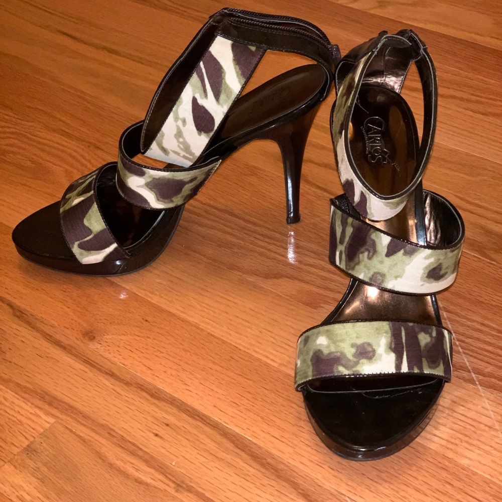 Carlos multicolor platform strapping stiletto